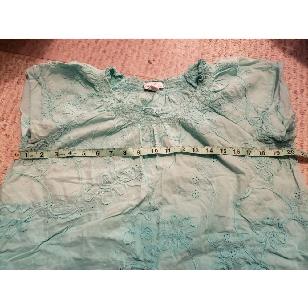 Embordered ombre dyed top - Picture 4 of 4